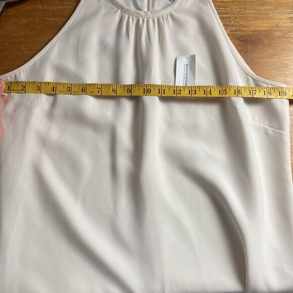 Banana Republic NWT Cream White Navy Blue Color Block Shift Dress Sz 14 - Picture 4 of 8